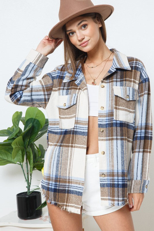 Plaid Shirt Jacket Shacket