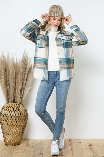 Plaid Shirt Jacket Shacket