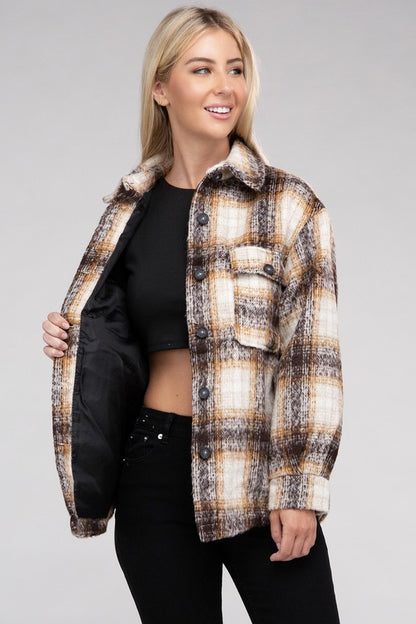 Women's Plaid Flannel Shacket