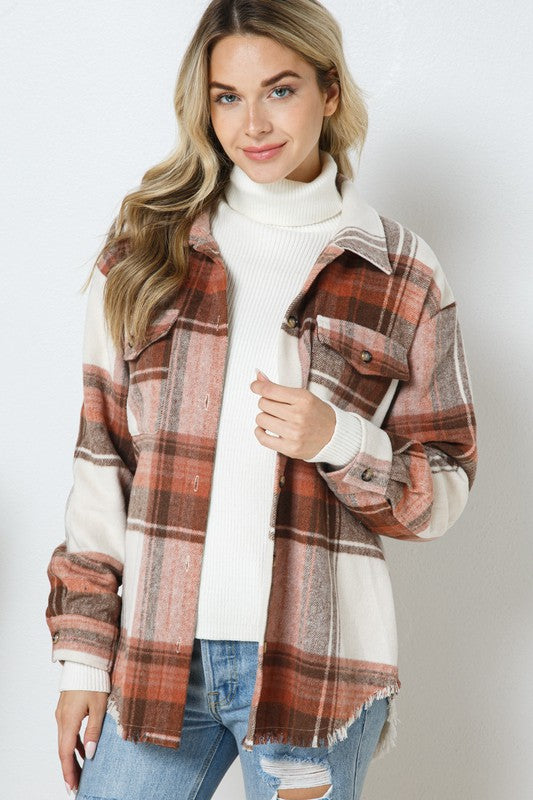 Plaid Shirt Jacket Shacket