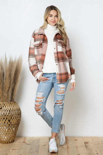 Plaid Shirt Jacket Shacket