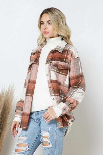 Plaid Shirt Jacket Shacket