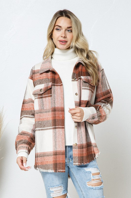 Plaid Shirt Jacket Shacket