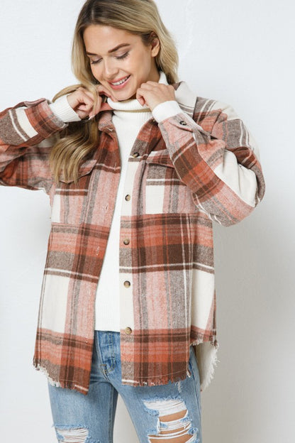 Plaid Shirt Jacket Shacket