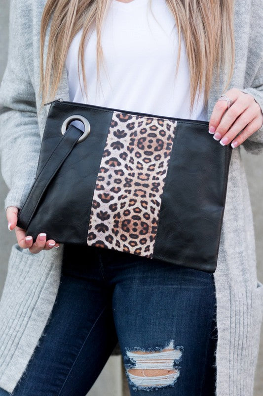 Leopard Dual Tone Clutch