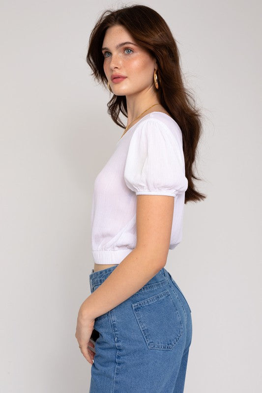 One Shoulder Top white side view