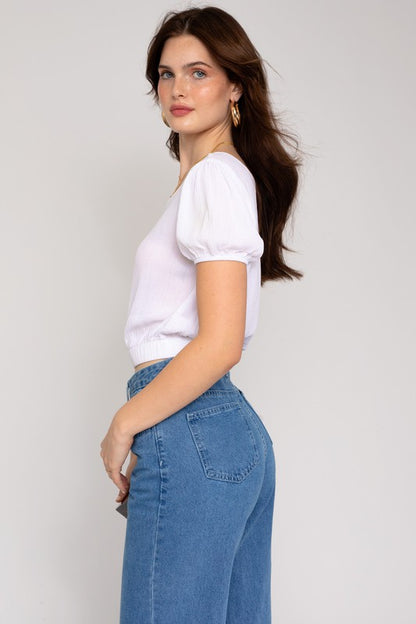 One Shoulder Top white side view