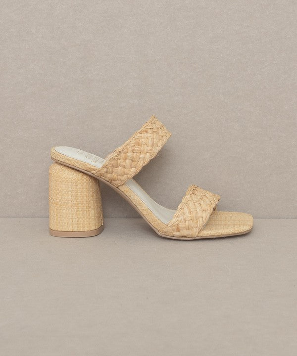 OASIS SOCIETY Kayla - Raffia Sandal Heel