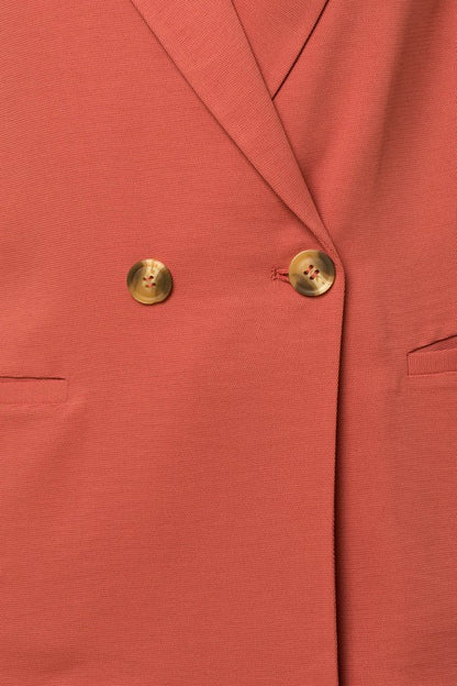 DOUBLE BREASTED BLAZER fabric and button