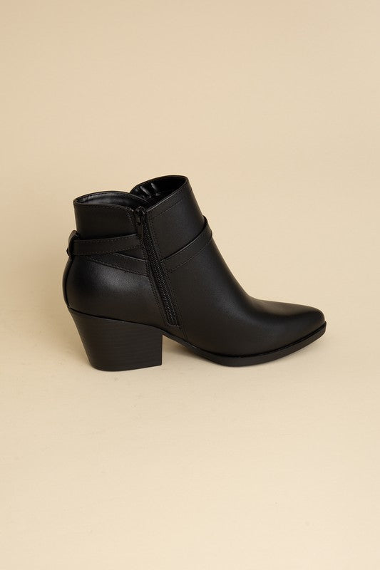 Nadine Ankle Buckle Boots black inside view