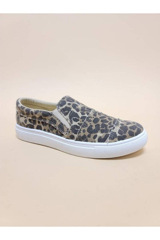 Leopard Causal Slip on Sneakers