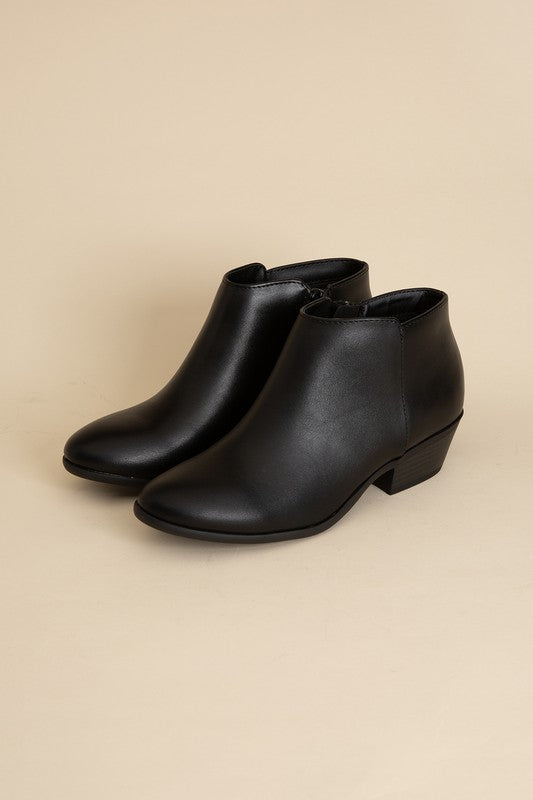 Mug Ankle Booties Black