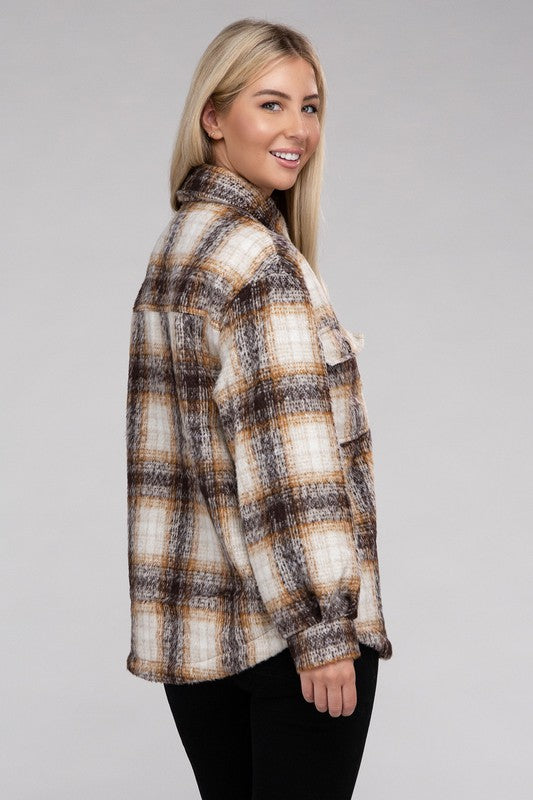 Women's Plaid Flannel Shacket