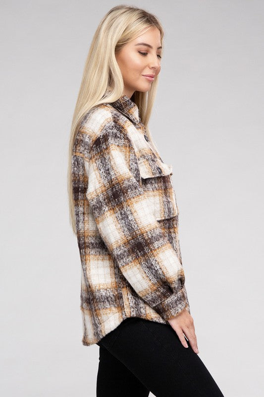 Women's Plaid Flannel Shacket