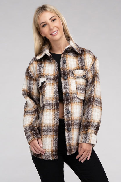 Women's Plaid Flannel Shacket