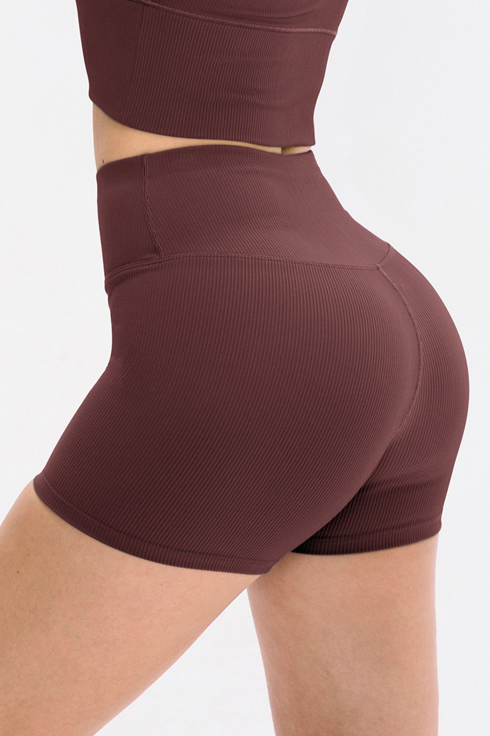 Wide Waistband Sports Shorts with Pockets