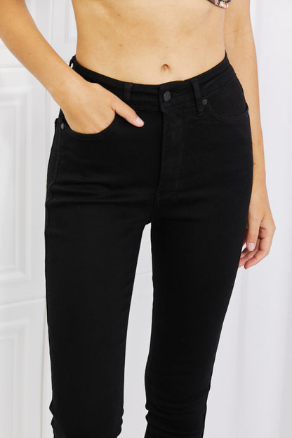 Judy Blue Mila High Waisted Shark Bite Hem Skinny Jeans