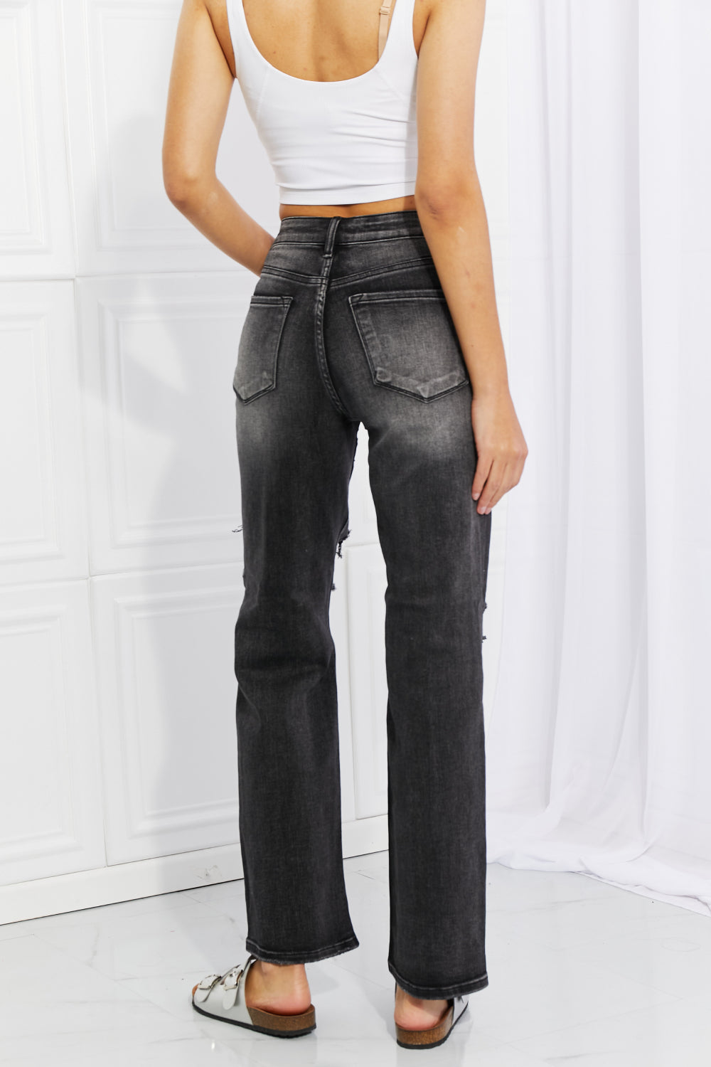 RISEN Lois Distressed Loose Fit Jeans