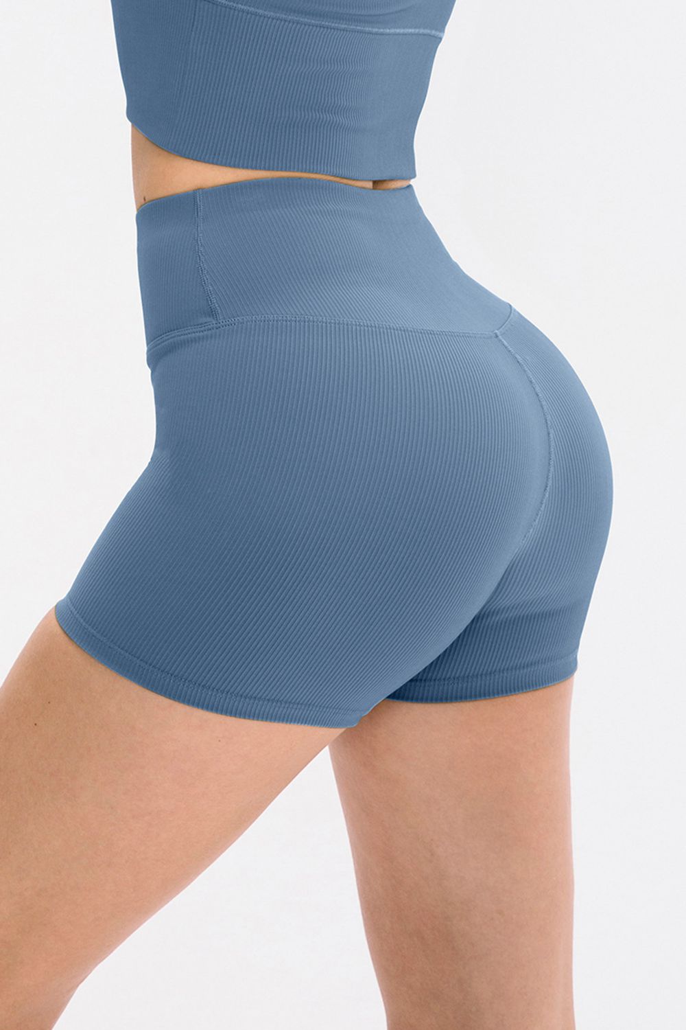 Wide Waistband Sports Shorts with Pockets